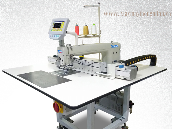 Máy Mổ Túi Tự Động tích hợp may lá 2 sơ mi